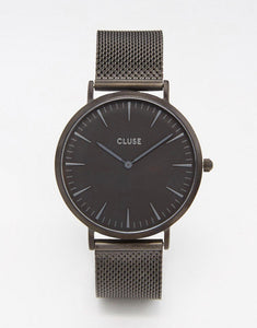 CLUSE La Boheme Black Mesh Watch