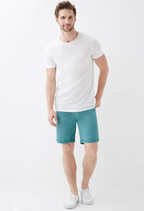 Cyan Cuffed Chino Shorts